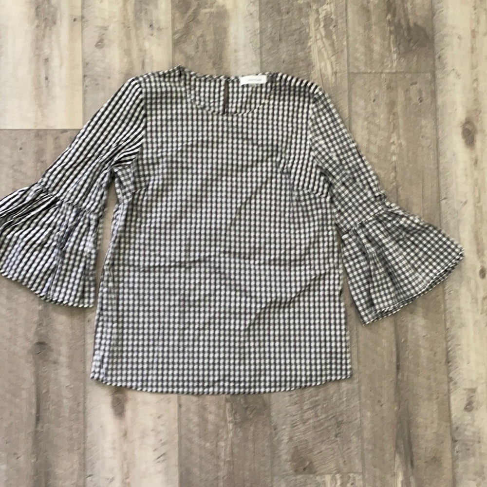 Calvin Klein size small black check top